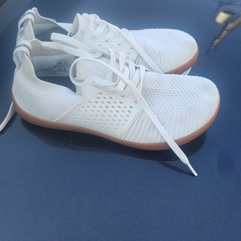 WHITIN MEN SNEAKERS CROSS TRAINER SIZE 8.5 W WHITE MESH MIDFOOD STABILITY